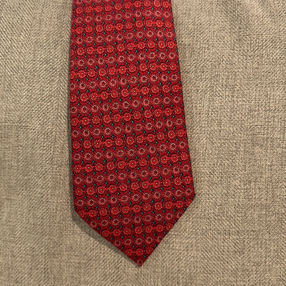 Hermes men’s silk necktie